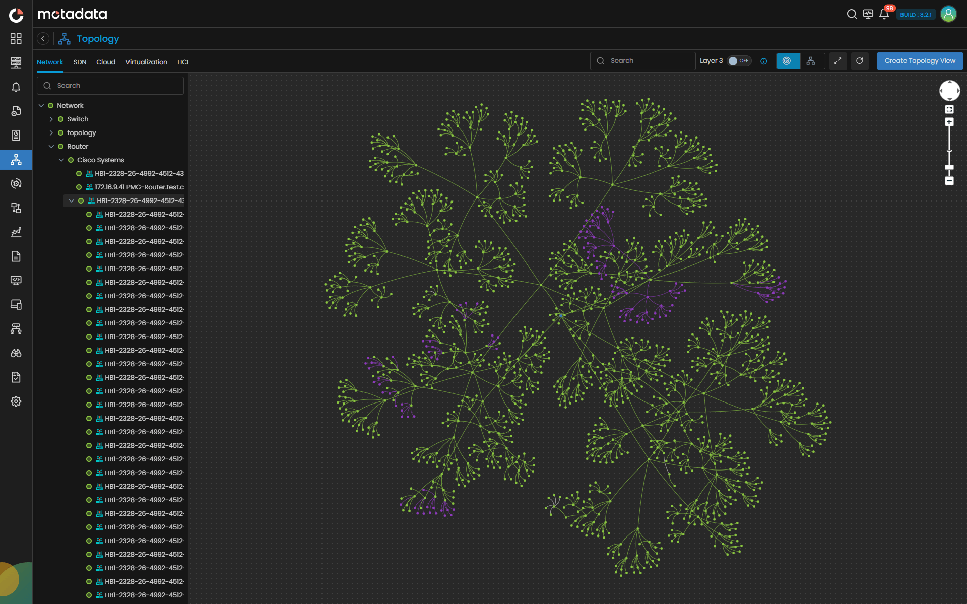 Dynamic Topology Mapping