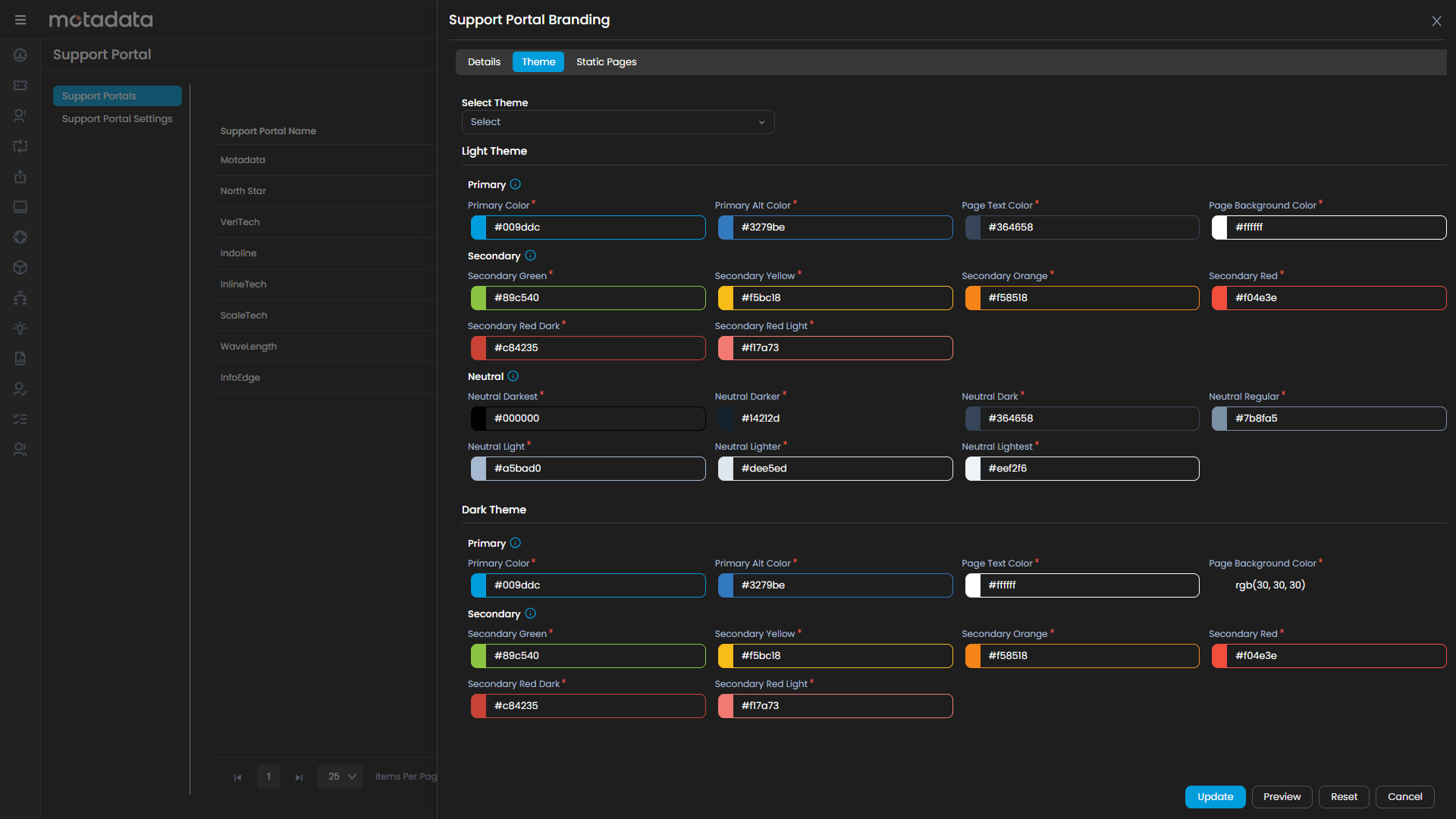 Support Portal Management