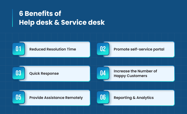 6 Benefits of help desk and service desk