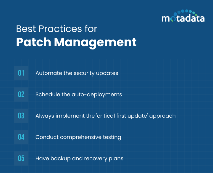 Best Practices for Patch Management