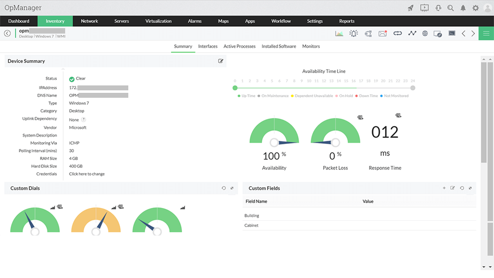 Manage Engine OPmanager ss