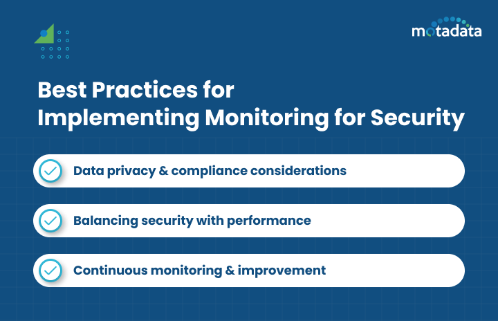 Top 3 Best Practices for Implementing Monitoring for Security